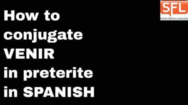 Venir Preterite - How To Discuss
