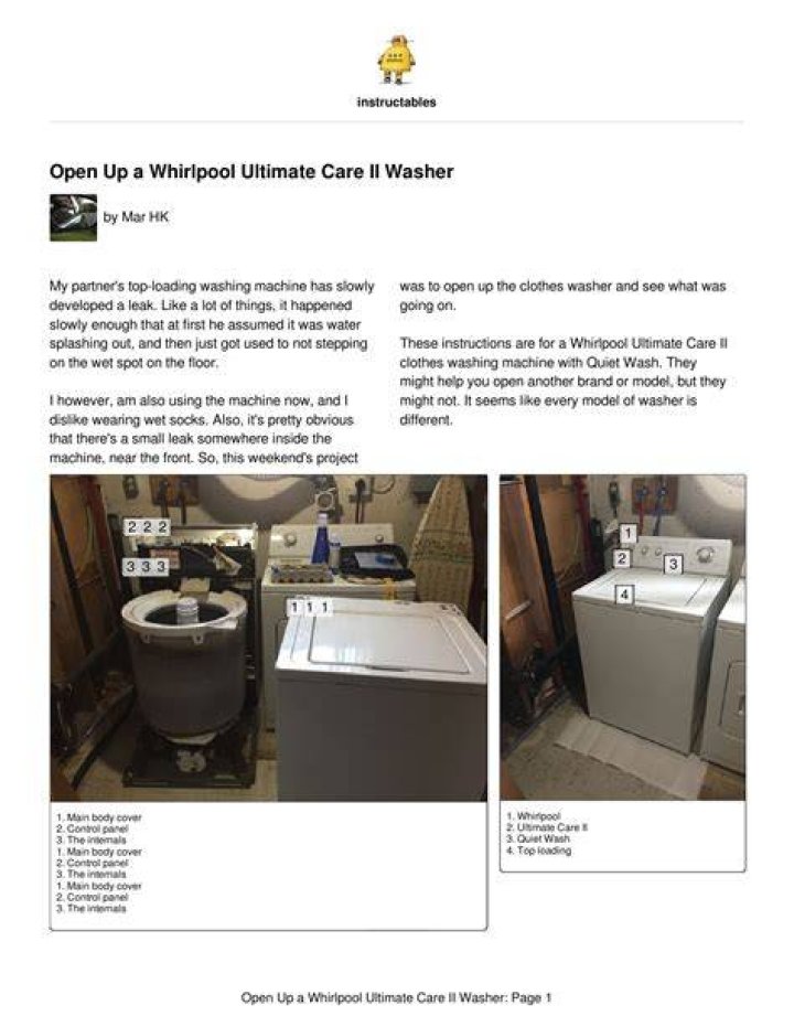 Whirlpool ultimate care ii - How To Discuss